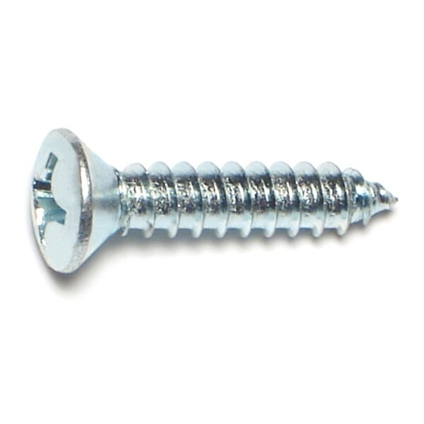 Midwest Fastener Sheet Metal Screw, #12 x 1 in, Zinc Plated Steel Oval Head Phillips Drive, 10 PK 67737 - main